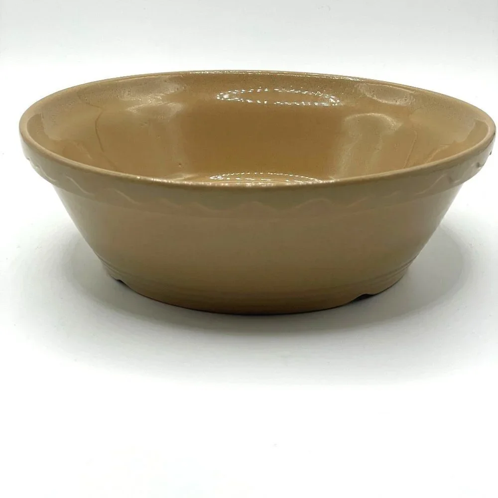 Vintage Mason Cash Yellow Ware Mixing Bowl Baking Dish 7.25” Pottery England #4